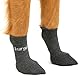 Kurgo Blaze Hundesocken, Für bessere Passform der Kurgo Blaze Hundeschuhe, Leicht & atmungsaktiv, Größe M, Grau (4er-Pack)