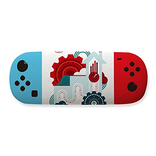 Boîte de rangement pour lunettes au motif d'horloge et finition soignée