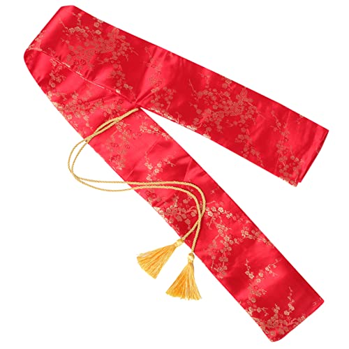 KOMBIUDA Japanese Swords Bag Silk Cloth Sword Bag Tassel for Long-term Protection