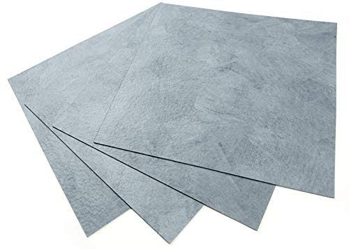 Roserosa Peel And Stick Engineered Pvc Tiles Stone Concrete Pattern Self Adhesive Durable Vinyl Flooring (Eck-203 : Square 4 Tiles) #TOP2