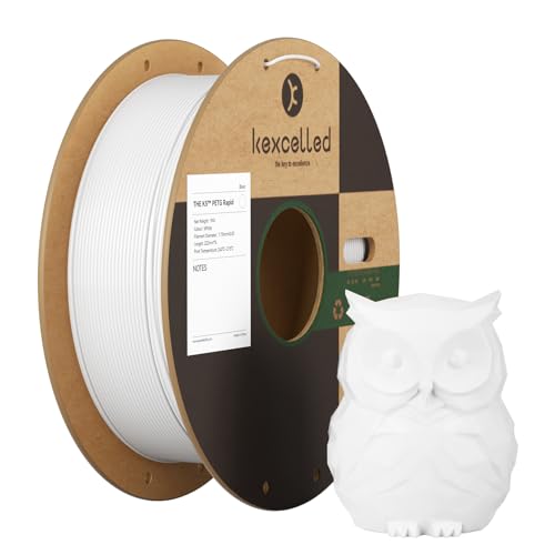 kexcelled Rapid PETG HS 3D Printer Filament, 1kg 1,75mm +/- 0,03mm, White