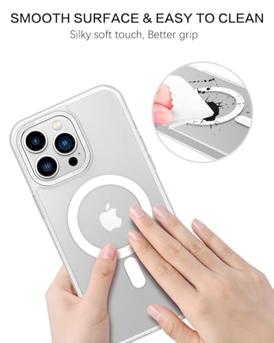 Image of Galpo Back Cover Compatible with iPhone 16 Plus, Matte Finish Ultra Thin Magnetic Case for iPhone 16 Plus (White)