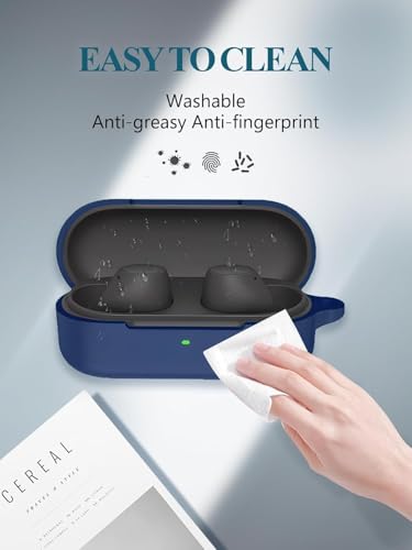 Image of Hamper Protective Case Cover for Sony WF-C510 Truly Wireless in-Ear Bluetooth Earbuds (Blue.)