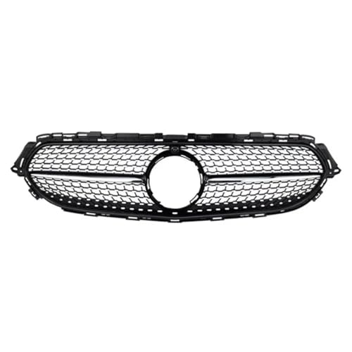 車のークグリルフォワード Compatible With For E-Class For W213 2021 2022 2023 フロントバンパー レーシンググリル エアインテークグリル ラジエーター ダイヤモンドスタイル クロームブラック(Style C