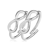 ✔ Der Ring ist biegbar und damit größenverstellbar. Der Ring passt somit komfortabel auf jeden Finger oder Zeh.