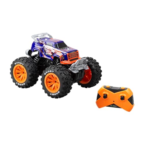 SILVERLIT EXOST - Voiture télécommandée Phantom Force 1/16eme - 2.4Ghz – Violet - Orange - 28,5 cm