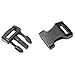 SciencePurchase 60 Pack of Black Contoured Side Release Plastic Buckles for 1/2