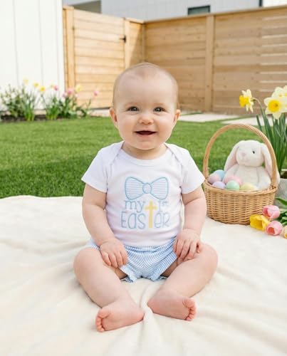 Image of Baby Boys Girls 2pc Outfit Set Short Sleeve Bodysuit with Shorts