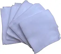 Kit 5 Fralda Pano Bebê Tecido Duplo Pinte e Borde Minasrey (Branco)