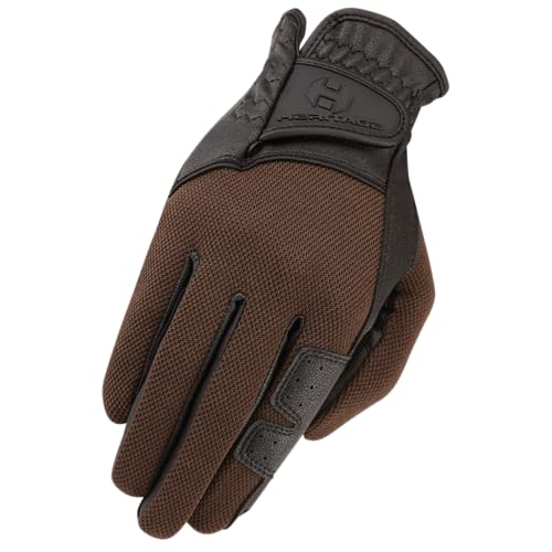 Heritage Performance Gloves, Cross Country Glove, Size 7, Black/Brown