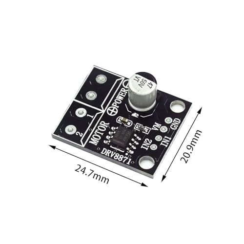 3 Stück DRV8871 Treibermodul 1.5A 2 Kanal H Brücke DC Getriebemotor Treibermodul Board Kompatibel mit 3D Drucker Arduino 3,6A-PWM-Steuermodul, integrierte Schutzfunktion – Bild 3