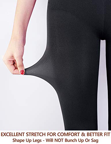 Vero Monte Black Womens 80 Den Soft Opaque Tights - Footed Tights Women, S - M #TOP5
