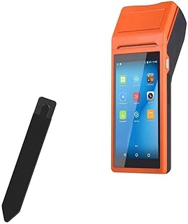 BoxWave Stylus Pouch Compatible with Bisofice POS Receipt Printer (5.45 in) - Stylus PortaPouch, Stylus Holder Carrier Portable Self-Adhesive for Bisofice POS Receipt Printer (5.45 in) - Jet Black