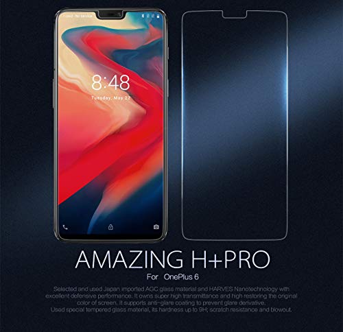 Image of Nillkin Tempered Glass for OnePlus 6 One Plus 6 (1+6) Amazing H+ Pro Explosion Proof Screen Protect + Camera Film