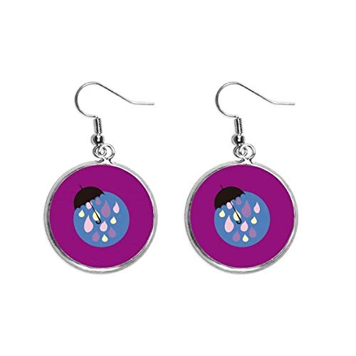 Pendientes de plata nubes de lluvia de cerámica el regalo ideal de joyería