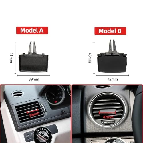 Clip de rejilla de ventilación trasera para Mercedes Clase E W212 y GLK X204: Ajuste preciso 3