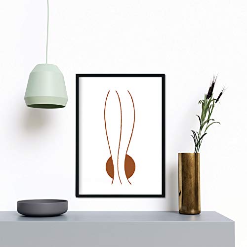 Pack de láminas Árido Nacnic A3: cuadros de pared minimalistas en tonos marrones 4