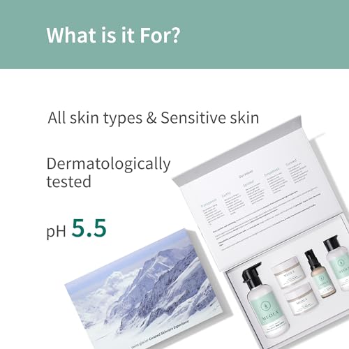 Image of MEOLA Swiss Glacier Luxury Skincare Set (5-Piece) | Complete Hydration & Care Combo for Face & Body | Vegan, Toxin-Free & Suitable for All Skin Types | for Men & Women