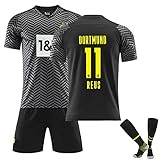 Fußballtrikot-Set für Jungen Trikot-Set Fußball trikots 2021/22, Nr.11 Nr.7 Nr.9 Nr.10 Sporttraining T-Shirts und Shorts für Kinder, Fußballtrikot-Set