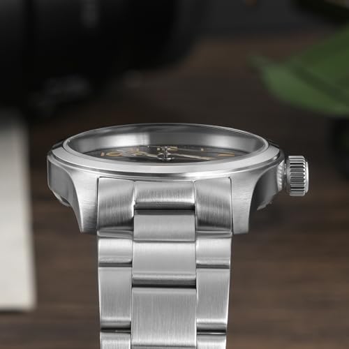 Image of TACTICAL FROG Militado ML08 Field Watch Japanese Sweep VH31 / 515 Movt with Calendar, Men's Military Watch Sapphire Crystal 10 ATM Waterproof Analog Watches for Men