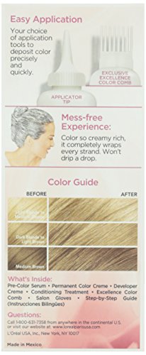 Image of L'Oreal Excellence #8.0 Medium Blonde Hair Color, 1 ct