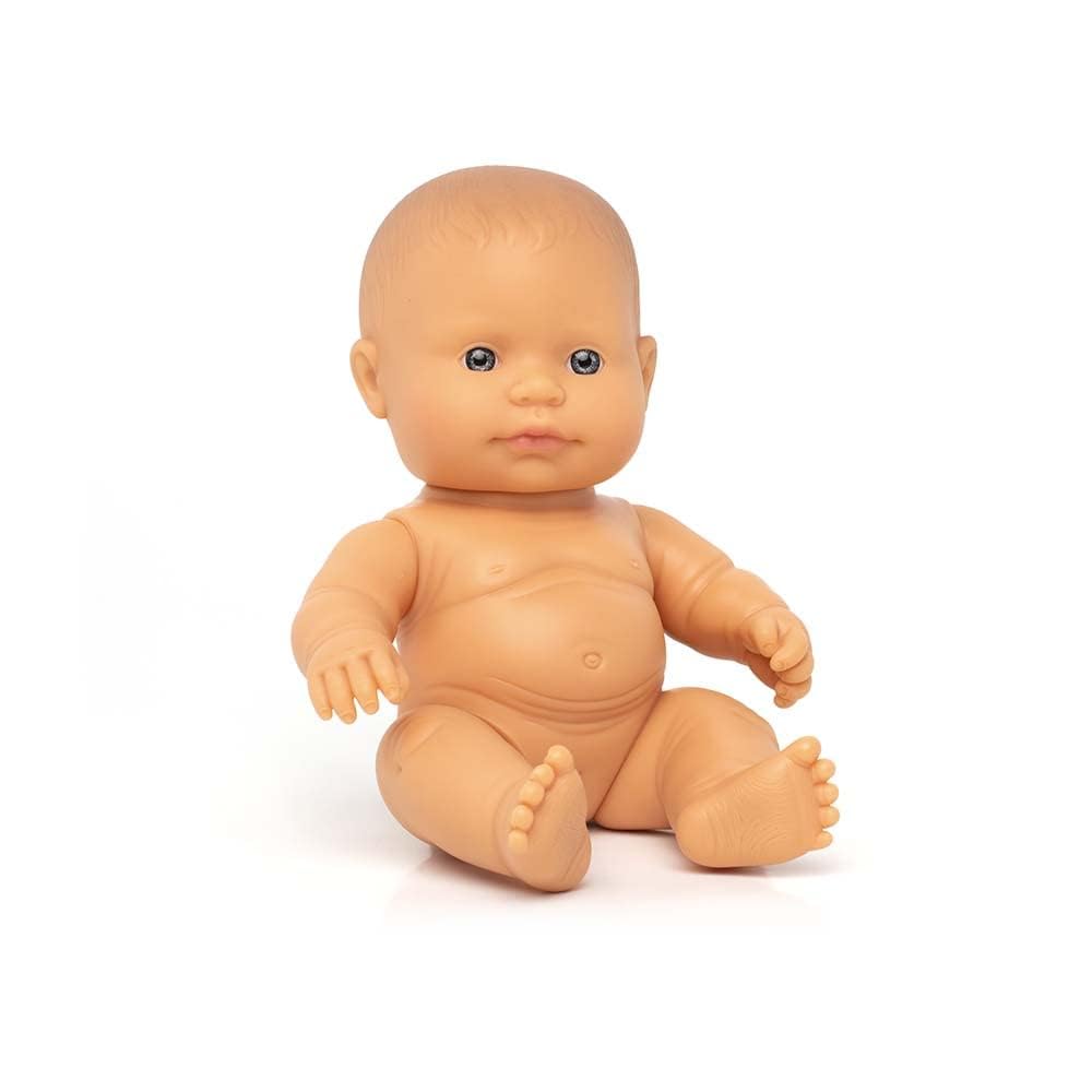 Miniland doll 21 cm caucasian girl polybag