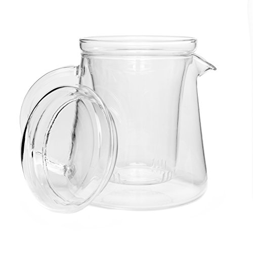 P & T Haus Tea Pot, Tetera de Vidrio Borosilicato Resistente al...