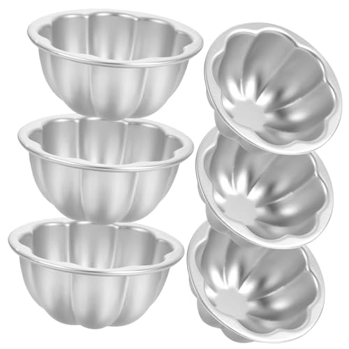 AOOOWER AOOOWER - Moldes antiadherentes para hornear magdalenas, de grado alimenticio, aleación de aluminio, antiadherente, para una transferencia de calor eficiente