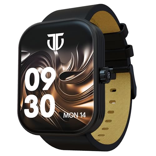 Image of Titan Mirage Premium Fashion Smartwatch|1.96 inch AMOLED Display with AOD|800 NITS Brightness|410 * 502 Pixel Resolution|Functional Crown|SingleSync BT Calling|IP68 (Leather Strap+ Extra Silicone Strap)