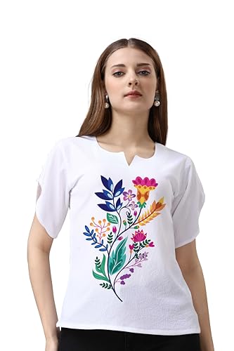 Image of Venisa Lycra Solid Casual Wear Tshirt