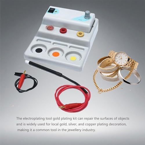 Kit di placcatura per gioielli, per oro, argento, rame, strumenti essenziali per la creazione di gioielli fai da te, decorazioni e riparazioni
