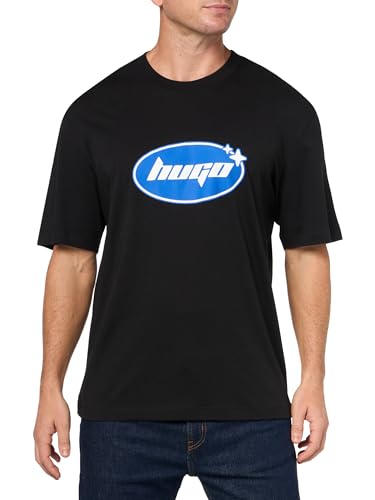 HUGO Men's Oval Logo Cotton T-Shirt