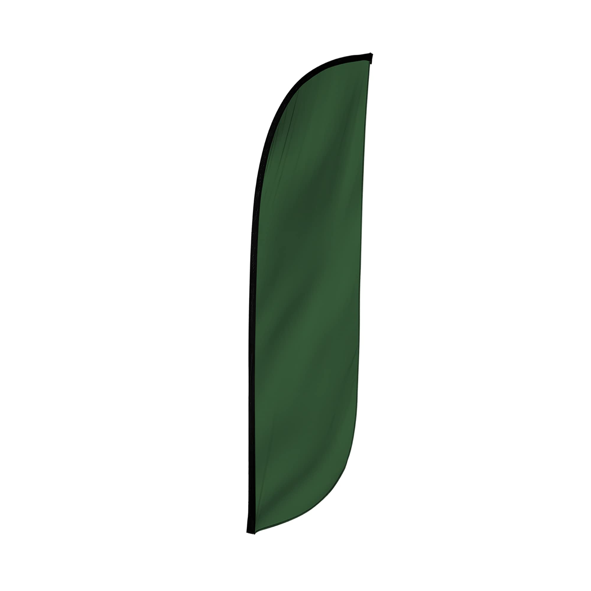 LookOurWay Feather Flag Banner - 12 Feet Tall Advertising Flags for Outdoor Business and Events Promotion - Swooper Flag Only - Solid Color Flags - Dark Green (10M1200064) — image 1