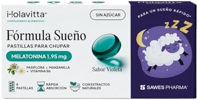 Fórmula Sueño 1,95 mg Melatonina con Pasiflora Manzanilla y Vitam...