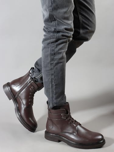 Image of Carlton London Men's Regular comfortable Lace-Up Round Toe boot for Casual and Party Use