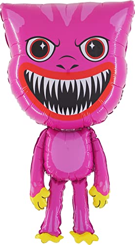 Toyland 96cm (38) Giant Pink Monster Character Foil Balloon - Kids Party Balloons