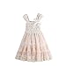 CVERRE lace flower rustic Burlap girl baby country wedding flower dress size M