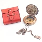 BAZROSS Trust in The Lord Compass - Proverbs 3:5-6 Engraved Compass - Christian Gifts for Men - Ideal for Thanksgiving, Christmas, Holiday - Handcrafted Baptism Gift