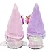 Attiigny Set of 2 Summer Butterfly Gnomes Plush Spring Decoration Flower Farmhouse Rustic Handmade Scandinavian Tomte Stuffed Gnome Gifts for Home Kitchen Tiered Tray