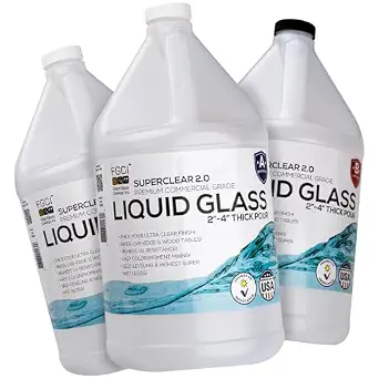 Superclear Deep Pour Epoxy Resin 3 Gallon Kit, Clear 2-4" Casting Resin
