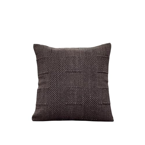 Pillow Cover Woven Wool Textured 20 x 20 in with