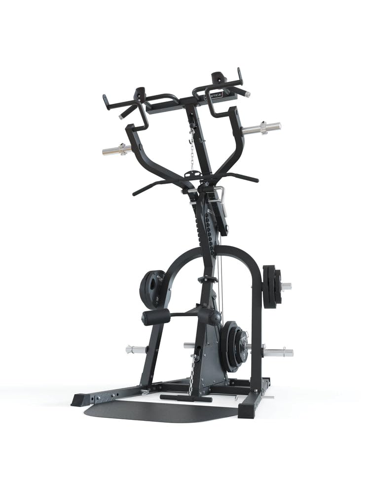 Atletica Triton | Multigym Triplex Station come set con panca per pesi X-Bench | Allenamento completo su spazio compatto | Stazione di trazione con barra di trazioni | Variant, braccio leva, Triton