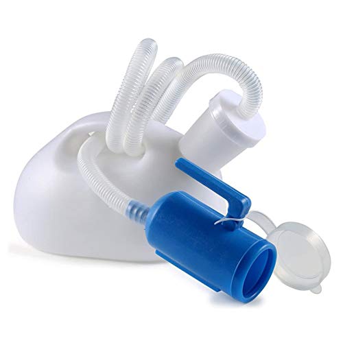 YNGJUENCP 2000ML Urine Bottles for Men Portable Potty Pee Bottle for People with Reduced Mobility, Children, Men's Urinals,Camping Car Travel (White)