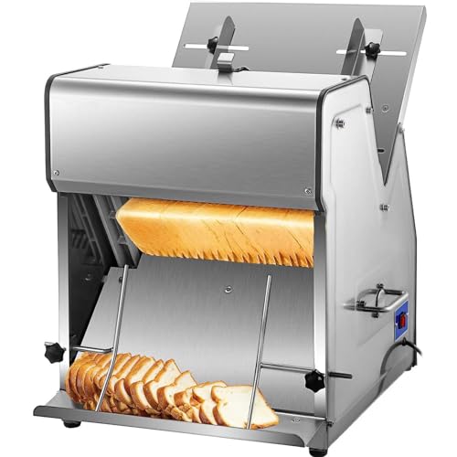 Máquina eléctrica para cortar pan de acero inoxidable 370W