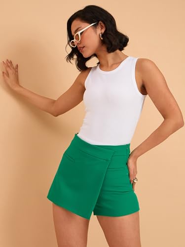Image of barcino Beige Ribbed Round Neck Tank Top