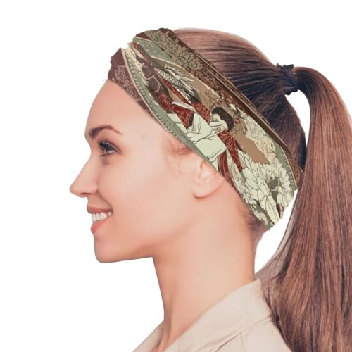 Ancient Chinese Women Pattern Four season Wind proof neck gaiter Quick Drying reusable face masks for adults for Cycling Snowboarding Kayaking2