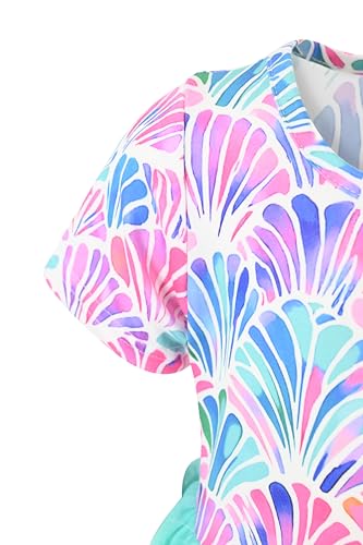 Girls Short Sleeve Tulle Tutu Dresses for Kid and Toddler Girl Dress Outfit Sizes 18M-12Y4