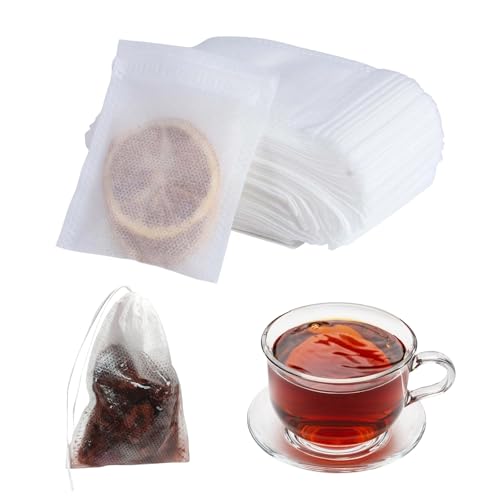 Zegnuem Teebeutel Für Losen Tee Teefilter Teebeutel Zum Selbstbefüllen Teefilter Papier Tea Bags Tee Beutel Zum Befüllen Für Tee Gewürzen Und Kochextrakten 100 Stück 7x9 Cm