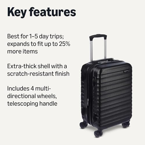 Amazon Basics 21" Hardside Carry-On Luggage
