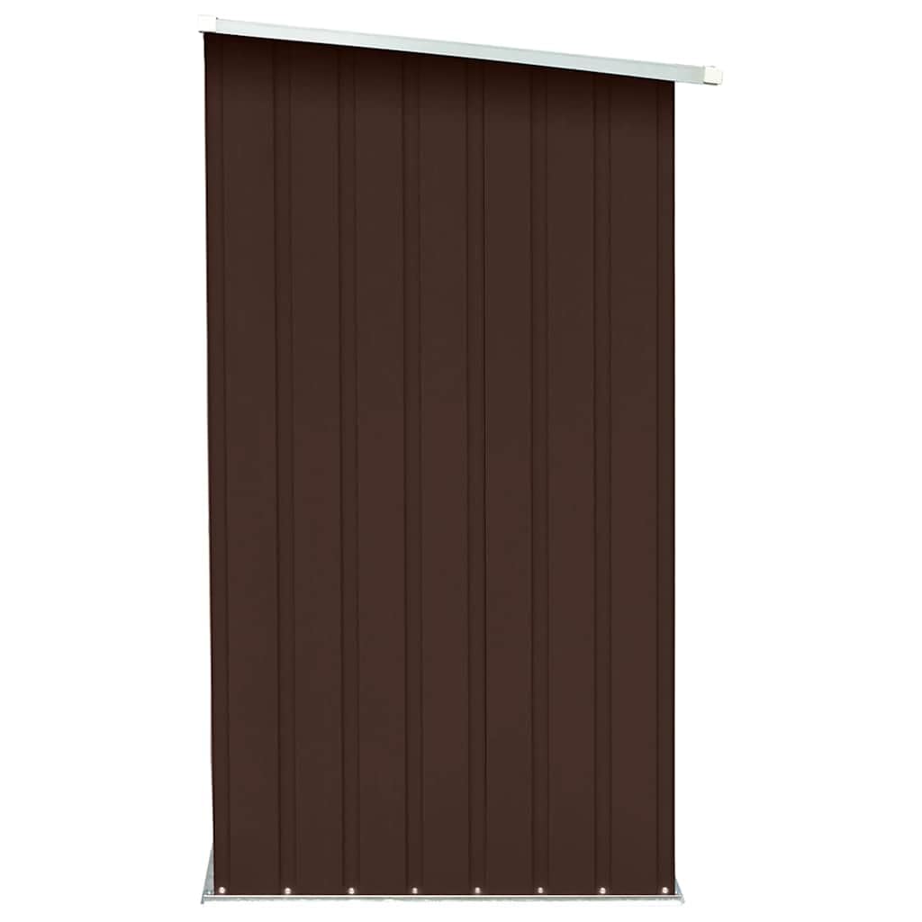 Brennholzlager aus verzinktem Stahl, 2 m³ Holzregal für den Garten, Kaminholzunterstand mit Dach, 163 x 83 x 154 cm, wetterfestes Holzlege-System